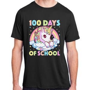 100th Day of School Unicorn 100 Magical Days Teacher Girls Adult ChromaSoft Performance T-Shirt