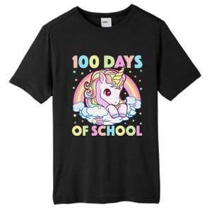 100th Day of School Unicorn 100 Magical Days Teacher Girls Tall Fusion ChromaSoft Performance T-Shirt