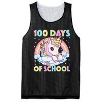 100th Day of School Unicorn 100 Magical Days Teacher Girls Mesh Reversible Basketball Jersey Tank