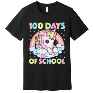 100th Day of School Unicorn 100 Magical Days Teacher Girls Premium T-Shirt