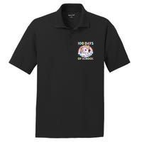 100th Day of School Unicorn 100 Magical Days Teacher Girls PosiCharge RacerMesh Polo