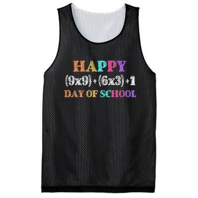 100 Days Of School Math Formula 100th Day Of School Teacher Mesh Reversible Basketball Jersey Tank