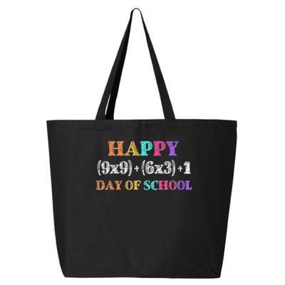 100 Days Of School Math Formula 100th Day Of School Teacher 25L Jumbo Tote