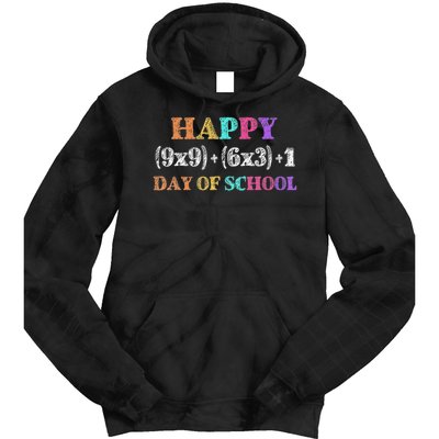 100 Days Of School Math Formula 100th Day Of School Teacher Tie Dye Hoodie