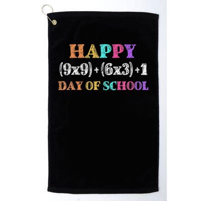 100 Days Of School Math Formula 100th Day Of School Teacher Golf Towel