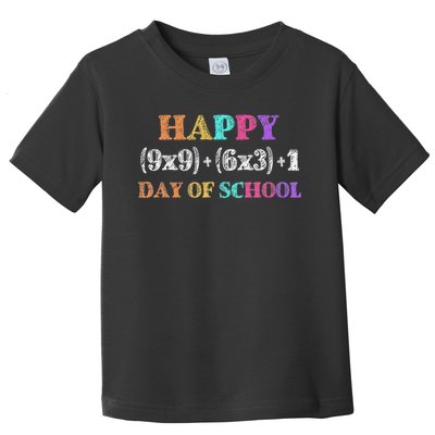 100 Days Of School Math Formula 100th Day Of School Teacher Toddler T-Shirt