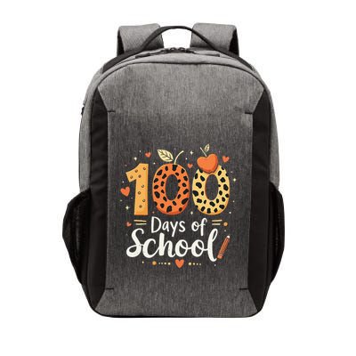 100 Days Of School Leopard Print Design For Teachers Vector Backpack