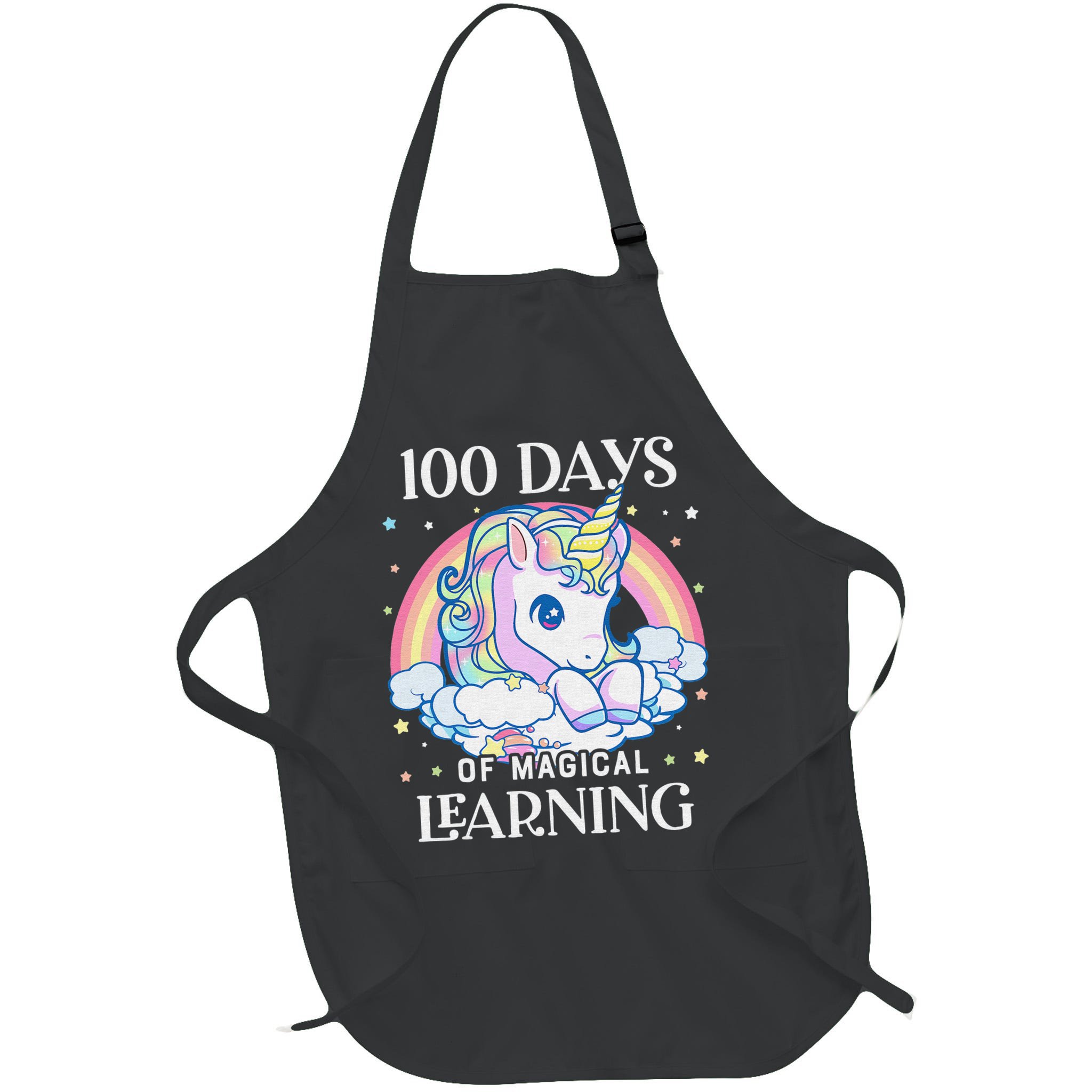 100th Day of School Unicorn 100 Magical Days Teacher Girls Apron