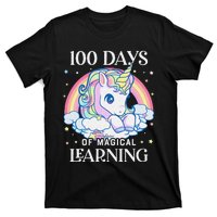 100th Day of School Unicorn 100 Magical Days Teacher Girls T-Shirt