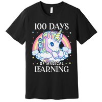 100th Day of School Unicorn 100 Magical Days Teacher Girls Premium T-Shirt