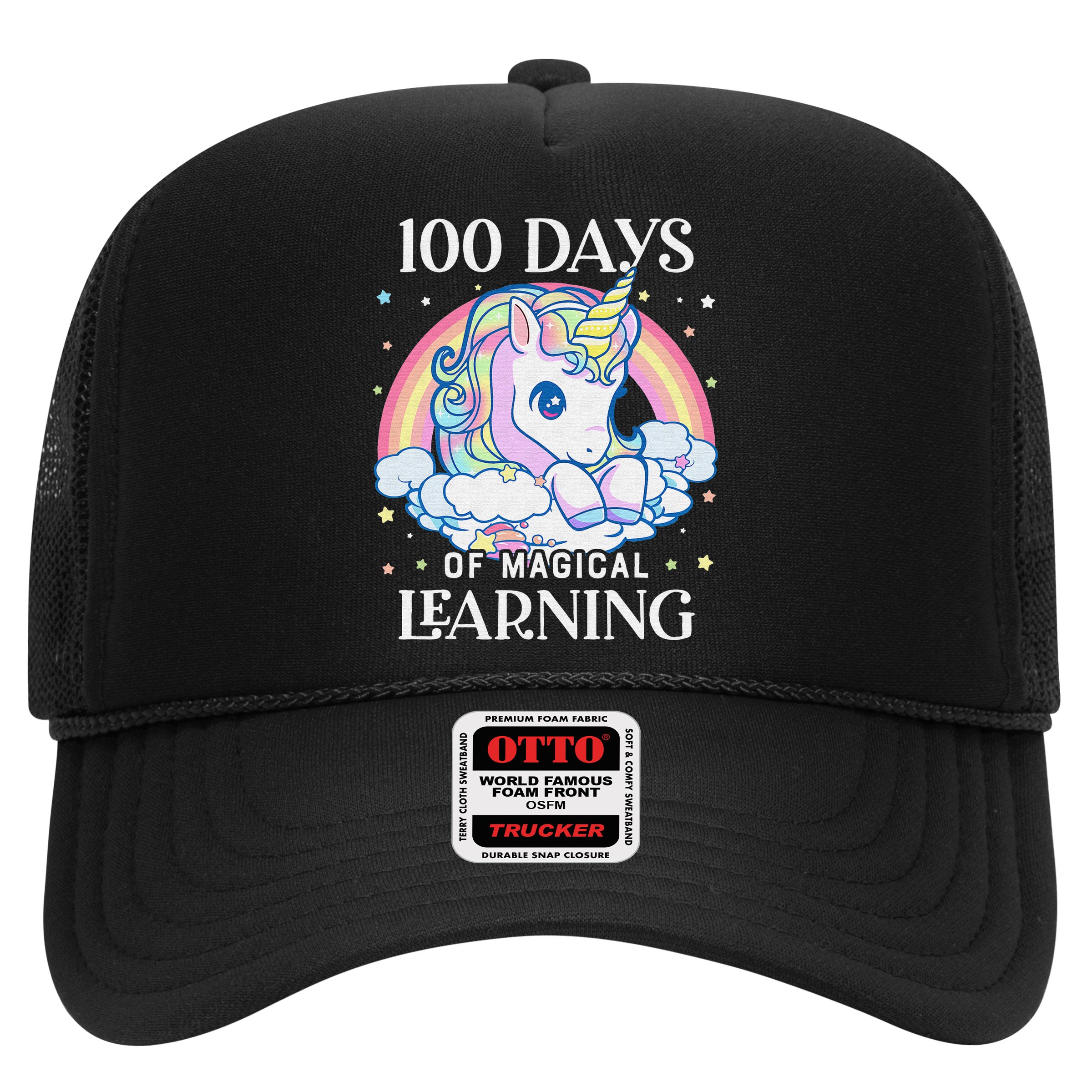100th Day of School Unicorn 100 Magical Days Teacher Girls Hat