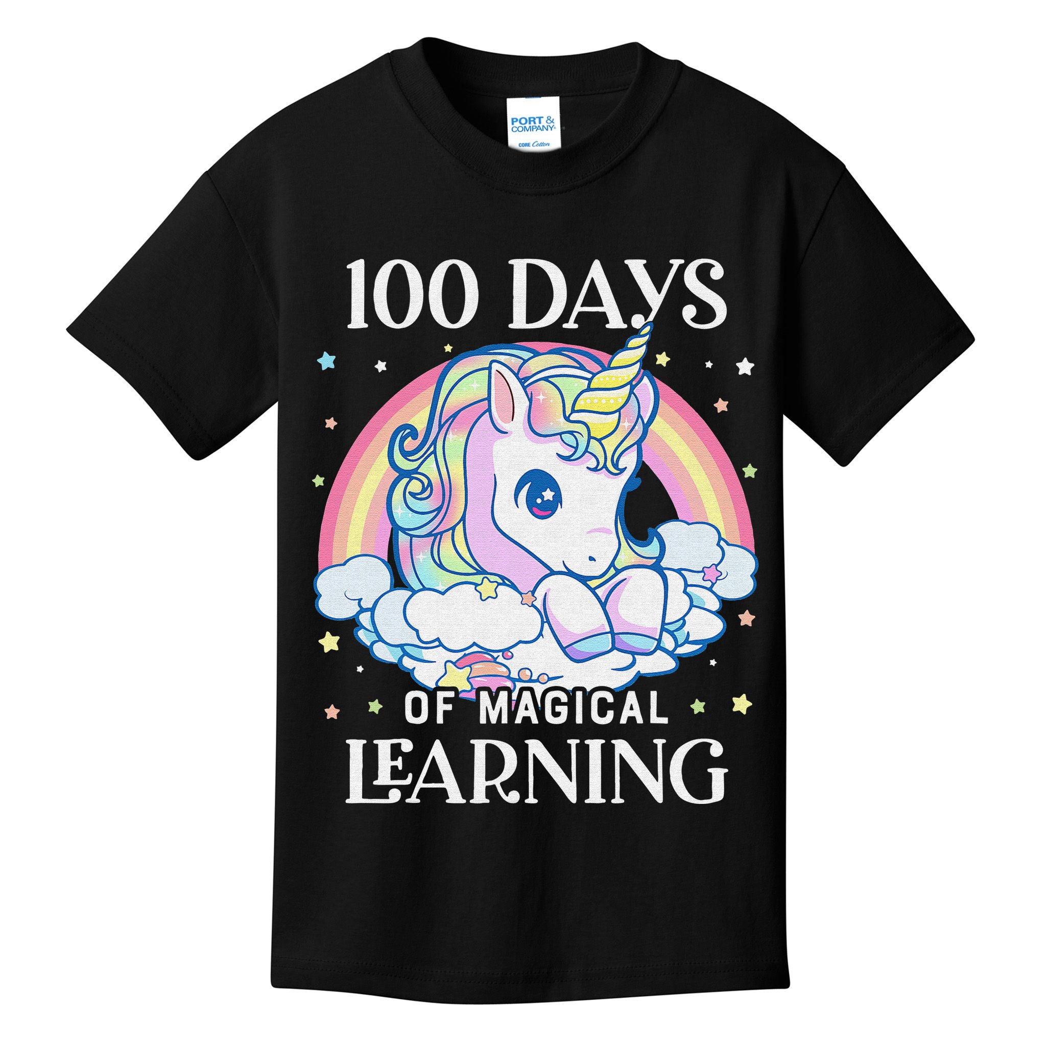 100th Day of School Unicorn 100 Magical Days Teacher Girls Kids T-Shirt