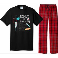 12 Days Of Nursing Funny Nurse Christmas Cute Xmas Pajama Set