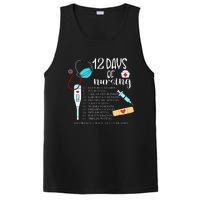 12 Days Of Nursing Funny Nurse Christmas Cute Xmas PosiCharge Competitor Tank