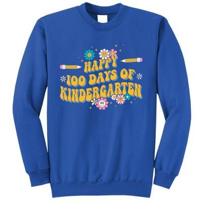 100 Days Of Kindergarten Groovy Kindergarten Teacher Great Gift Sweatshirt