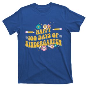 100 Days Of Kindergarten Groovy Kindergarten Teacher Great Gift T-Shirt