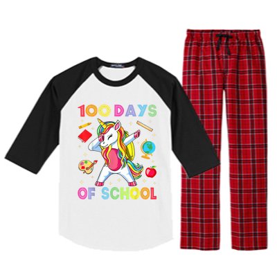 100 Days Of School Raglan Sleeve Pajama Set