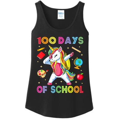 100 Days Of School Ladies Essential Tank