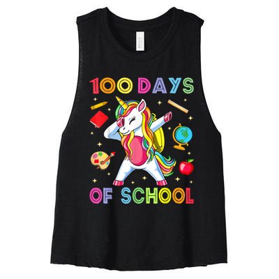 100 Days Of School Women's Racerback Cropped Tank