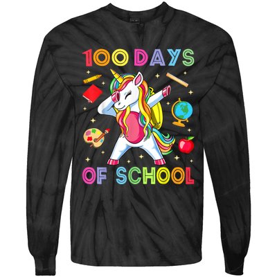 100 Days Of School Tie-Dye Long Sleeve Shirt