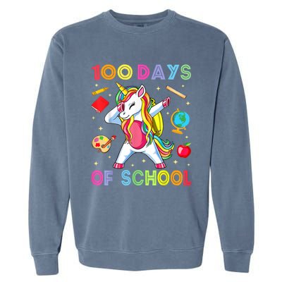 100 Days Of School Garment-Dyed Sweatshirt