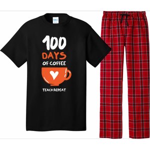 100th Day Of School For Teachers Coffee Meaningful Gift Pajama Set