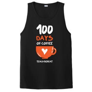 100th Day Of School For Teachers Coffee Meaningful Gift PosiCharge Competitor Tank