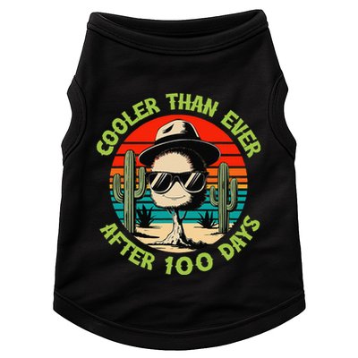 100 Days Of School Cooler Than Ever Cactus Retro Gift Doggie Tank
