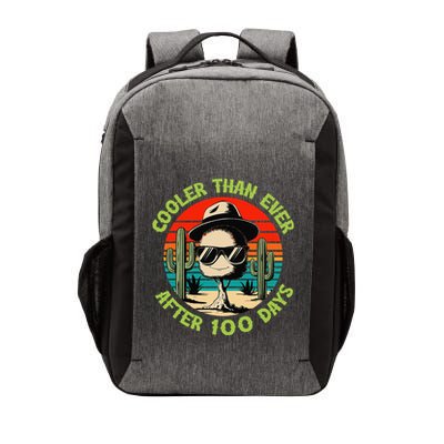 100 Days Of School Cooler Than Ever Cactus Retro Gift Vector Backpack