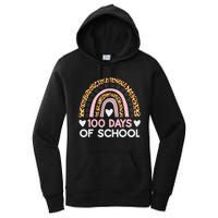 100 Days of School rainbow Happy 100th Day of School Women's Pullover Hoodie