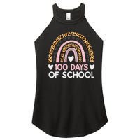 100 Days of School rainbow Happy 100th Day of School Women's Perfect Tri Rocker Tank