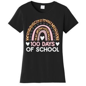 100 Days of School rainbow Happy 100th Day of School Women's T-Shirt