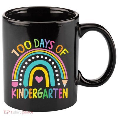 100th Day Of Kindergarten Teacher 100 Days Smarter Gift 11oz C Handle Ceramic Mug