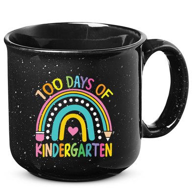 100th Day Of Kindergarten Teacher 100 Days Smarter Gift 15oz Campfire Ceramic Mug