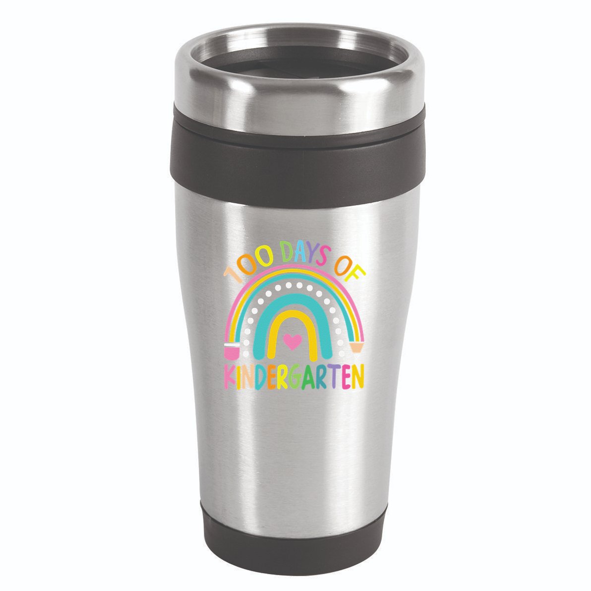 100th Day Of Kindergarten Teacher 100 Days Smarter Gift 16oz Travel Tumbler