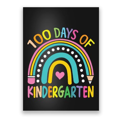 100th Day Of Kindergarten Teacher 100 Days Smarter Gift Poster
