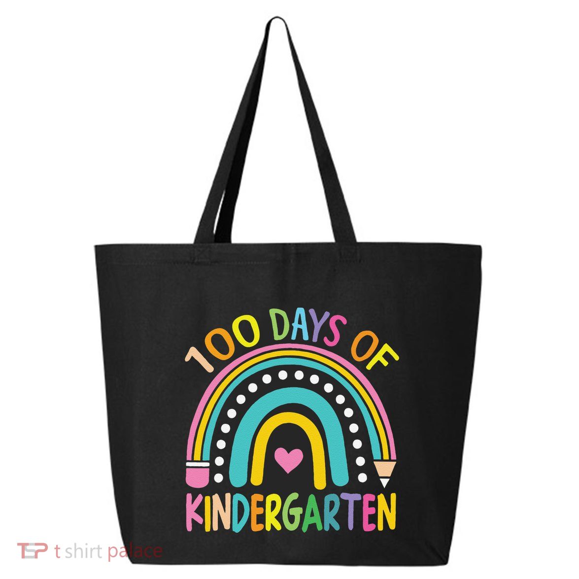 100th Day Of Kindergarten Teacher 100 Days Smarter Gift 25L Jumbo Tote