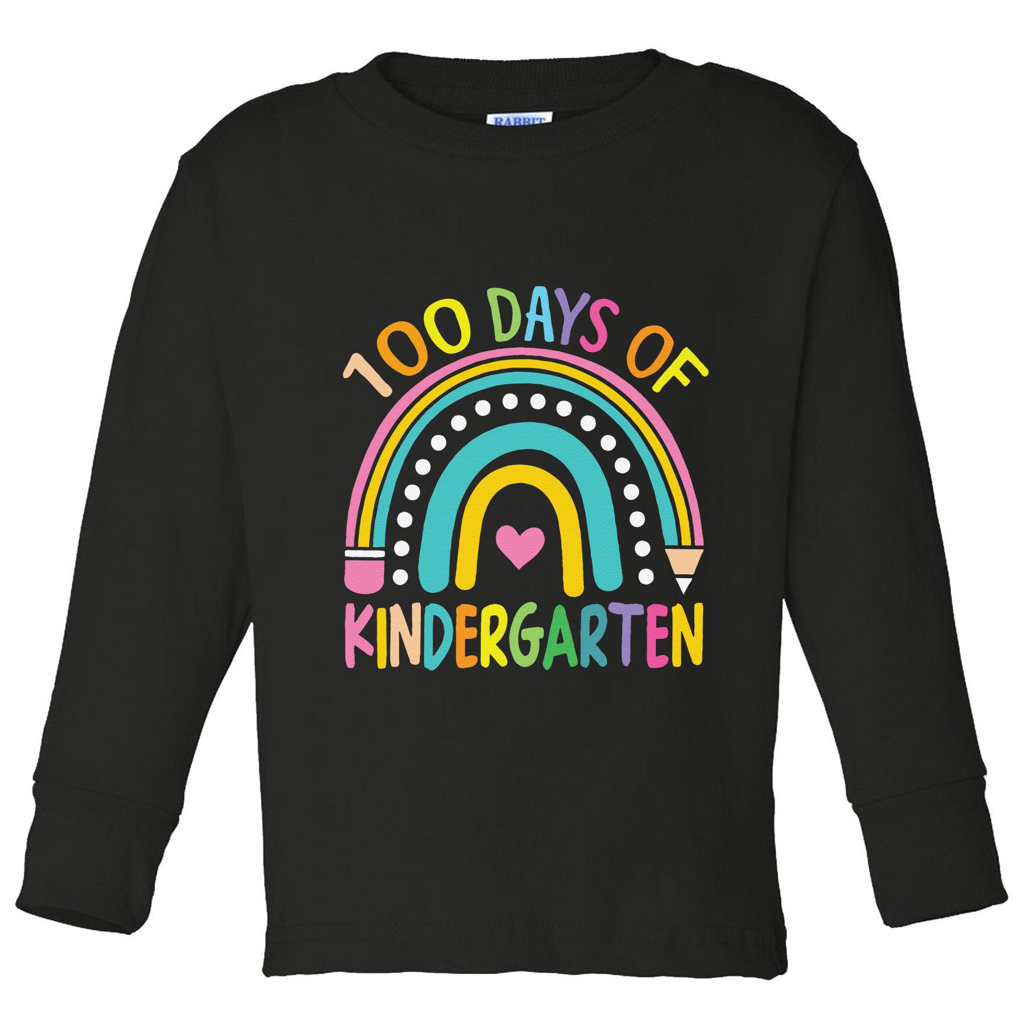 100th Day Of Kindergarten Teacher 100 Days Smarter Gift Toddler Long Sleeve Shirt