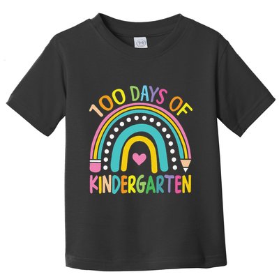 100th Day Of Kindergarten Teacher 100 Days Smarter Gift Toddler T-Shirt
