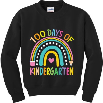 100th Day Of Kindergarten Teacher 100 Days Smarter Gift Kids Sweatshirt