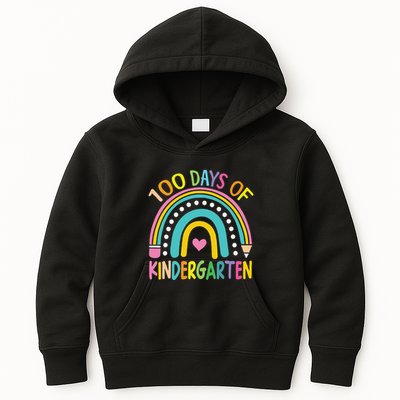 100th Day Of Kindergarten Teacher 100 Days Smarter Gift Kids Hoodie