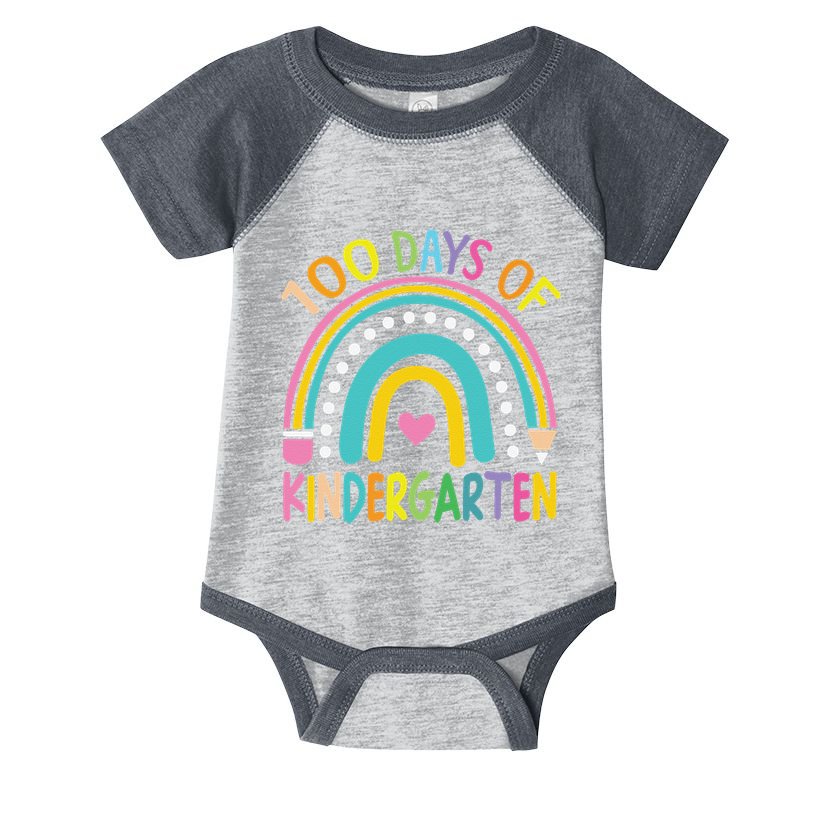100th Day Of Kindergarten Teacher 100 Days Smarter Gift Infant Baby Jersey Bodysuit