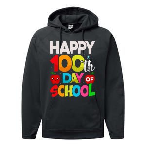 100 Days Of School Teacher Student Performance Fleece Hoodie