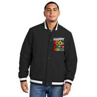 100 Days Of School Teacher Student Insulated Varsity Jacket