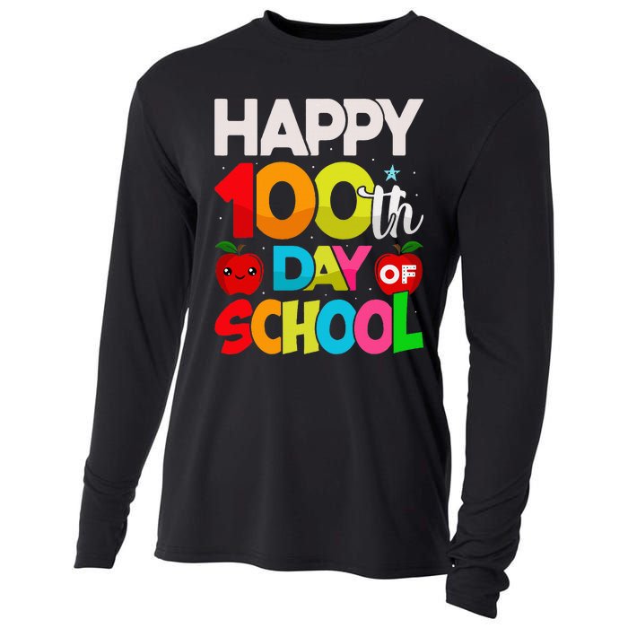 100 Days Of School Teacher Student Cooling Performance Long Sleeve Crew