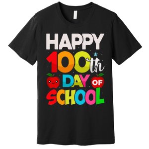 100 Days Of School Teacher Student Premium T-Shirt