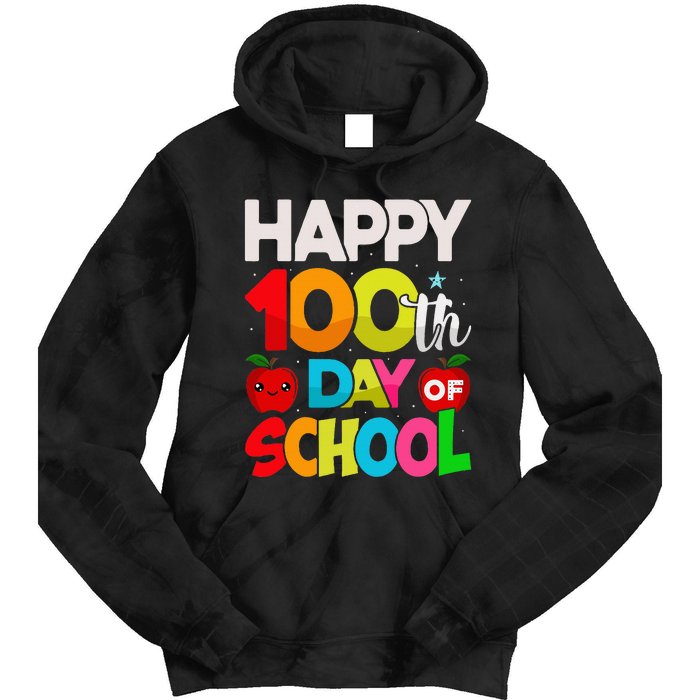 100 Days Of School Teacher Student Tie Dye Hoodie