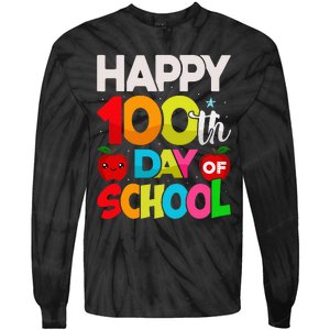 100 Days Of School Teacher Student Tie-Dye Long Sleeve Shirt