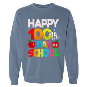 100 Days Of School Teacher Student Garment-Dyed Sweatshirt