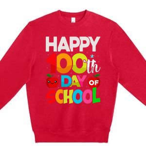 100 Days Of School Teacher Student Premium Crewneck Sweatshirt